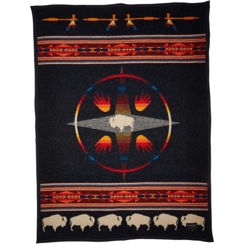  Pendleton Prairie Rush Hour Muchacho Wool Baby Blanket,32 x 44 inches,BROWN