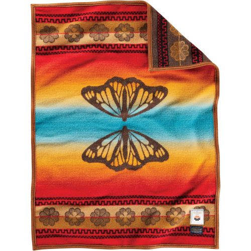  Pendleton Prairie Rush Hour Muchacho Wool Baby Blanket,32 x 44 inches,BROWN