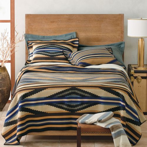  Pendleton Rio Canyon Wool Blanket, Tan, QUEN