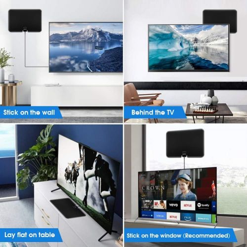  [아마존핫딜][아마존 핫딜] TV Antenna, Pendoo HD TV Antenna for Digital TV Indoor, 90-130 Miles Range Indoor TV Digital HD Antenna Support 4K HD Digital TV Indoor Antenna with Amplifier Signal Booster/USB Po