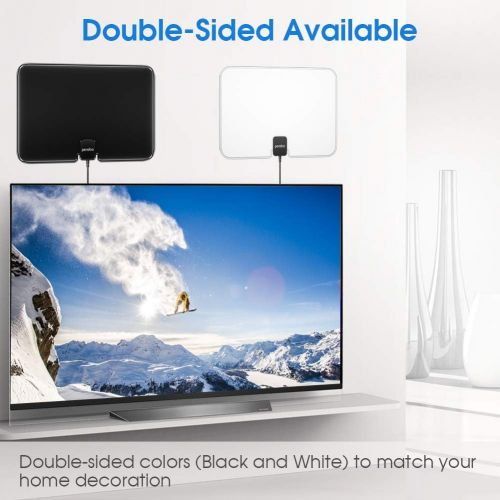  [아마존핫딜][아마존 핫딜] TV Antenna, Pendoo HD TV Antenna for Digital TV Indoor, 90-130 Miles Range Indoor TV Digital HD Antenna Support 4K HD Digital TV Indoor Antenna with Amplifier Signal Booster/USB Po