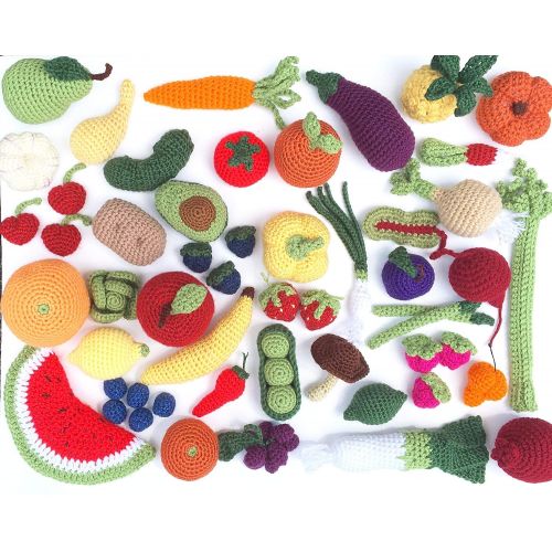  Penguin Yarns Crochet Fruit and Vegetable Play Toy