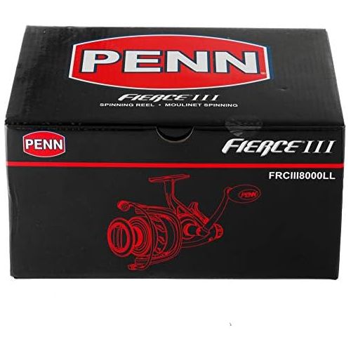  [아마존베스트]Penn FRCIII8000LL Fierce III 8000 Spin Reel Live Liner RH/LH Front