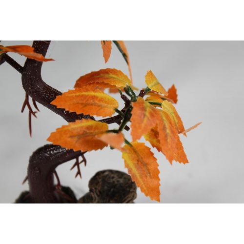  Pennplax Red Bonsai Tree Aquarium Decor, 8-Inch - RR969