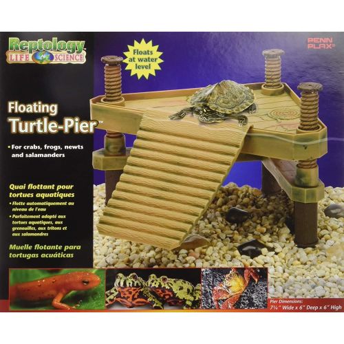  Penn-Plax REP602 The Reptology Floating Turtle Pier & Basking Platform Pet House, Small