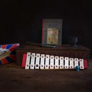 /PennyLanebyJinky Vintage Childs Xylophone in original Box - From Germany.