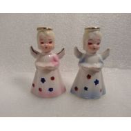 Pennypinchin Vintage Porcelain Angel Candlestick Holders made in Japan