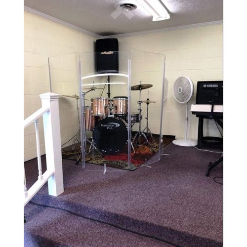  Pennzoni Display Drum Shield Drum Screen Drum Panels DS67 7 2foot X 6foot Panels with Living Hinges