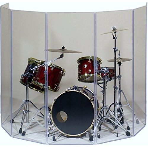  Pennzoni Display Drum Shield Drum Screen Panels DS5 Living 6 Panels 2 Foot X 5 Foot with Flexible Hinges