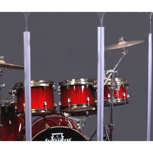  Pennzoni Display Drum Shield Drum Screen Panels DS5 Living 6 Panels 2 Foot X 5 Foot with Flexible Hinges