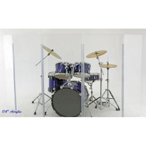  Pennzoni Display Drum Shield Drum Screen Panels DS5 Living 6 Panels 2 Foot X 5 Foot with Flexible Hinges