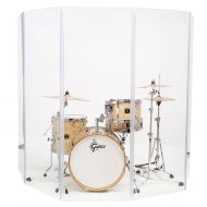 Pennzoni Display Drum Shield DS65 5 2foot X 6foot Panels Chrome Hinges