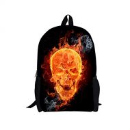 Pensura 3D Animal Printed School Backpack Skull Pattern Book Bag for Teen Boys