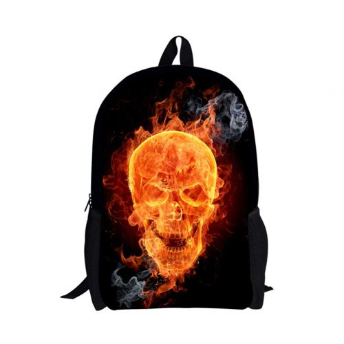  Pensura 3D Animal Printed School Backpack Skull Pattern Book Bag for Teen Boys