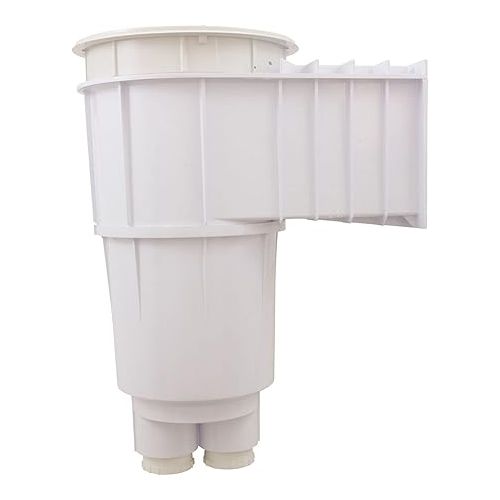  Sta-Rite 08650-4404 U-3 SwimQuip Inground Skimmer for Concrete Pools, 2 Inch Slip with 1 1/2 Inch Slip Reducers, White w/ White Lid & Frame, without Float