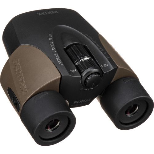  Pentax 8-16x21 U-Series UP Binoculars (Brown)