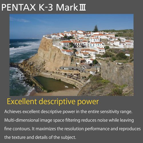  Pentax K-3 Mark III Flagship APS-C Black Camera Body - 12fps, Touch Screen LCD, Weather Resistant Magnesium Alloy Body with in-Body 5-Axis Shake Reduction. 1.05x Optical viewfinder