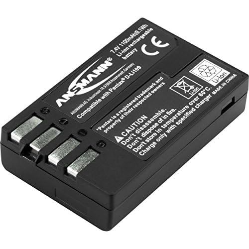  [아마존베스트]Pentax K-70 Housing (24 Megapixels, 3 Inch Display, Live View, Pixelshift) Black & Ansmann Li-Ion Battery A-Pen D-Li 109 7 4V / Type 1100mAh / Powerful Battery for Photo Digital Ca