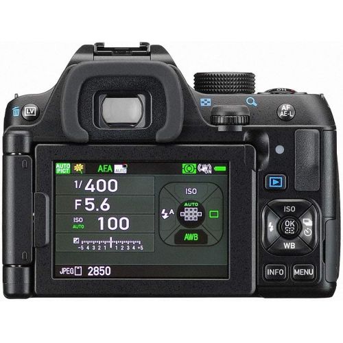  Pentax K-70 Weather-Sealed DSLR Camera with 18-135mm Lens (Black)