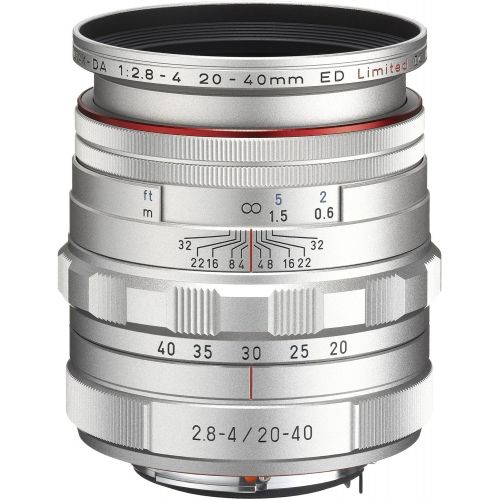  Pentax HD DA 20-40mm f2.8-4 ED Limited DC WR Zoom Lens (Silver)