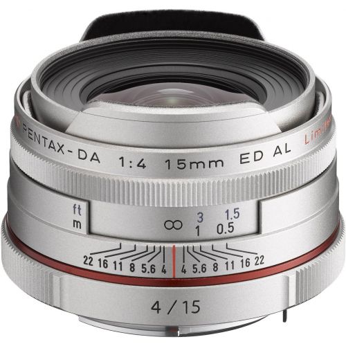  Pentax K-Mount HD DA 15mm f4 ED AL Fixed Lens for Pentax KAF Cameras ( Limited Silver)