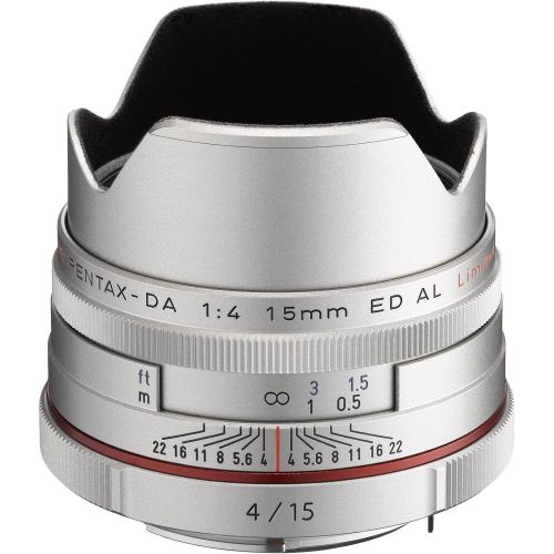  Pentax K-Mount HD DA 15mm f4 ED AL Fixed Lens for Pentax KAF Cameras ( Limited Silver)