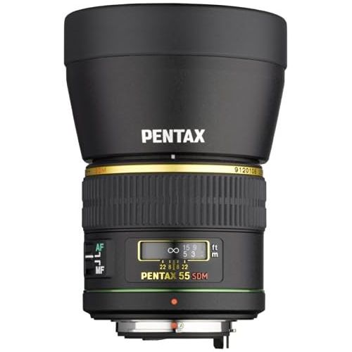  Pentax SMC DA 55mm f1.4 SDM Prime Standard Lens w Case for Pentax Digital SLR Cameras