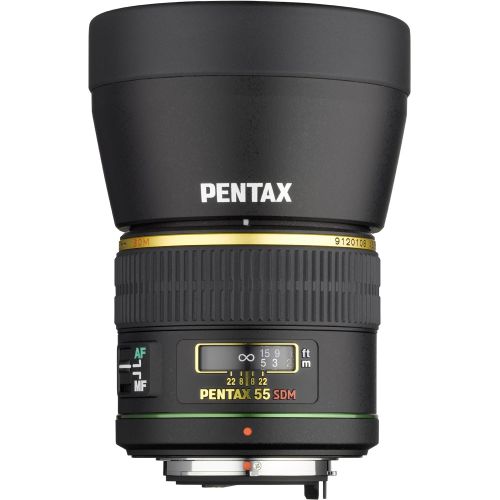  Pentax SMC DA 55mm f1.4 SDM Prime Standard Lens w Case for Pentax Digital SLR Cameras