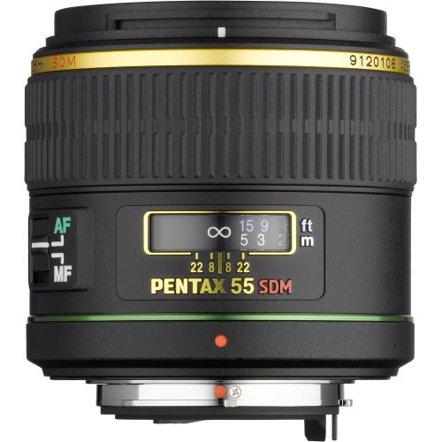  Pentax SMC DA 55mm f1.4 SDM Prime Standard Lens w Case for Pentax Digital SLR Cameras