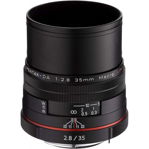  Pentax K-Mount HD DA 35mm f2.8 Macro 35-35mm Fixed Lens for Pentax KAF Cameras (Limited Black)
