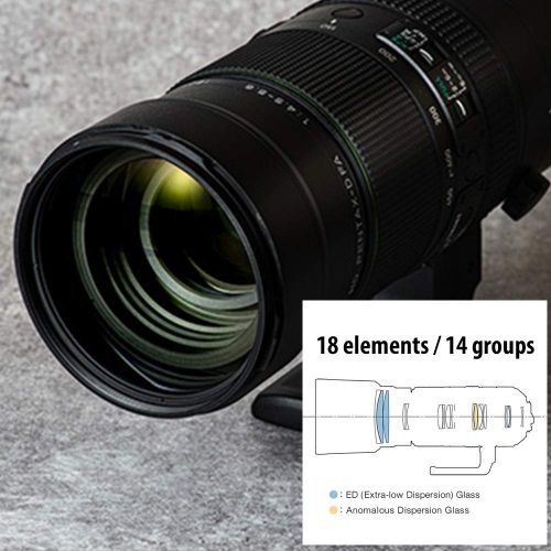  Pentax HD D FA 150-450mm f4.5-5.6ED DC AW Super-Telephoto Lens for Pentax KAF Cameras