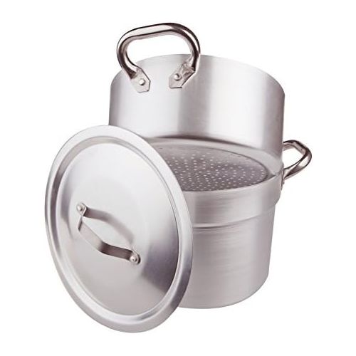 [아마존베스트]Pentole Agnelli Casserole Cuociverdure and Steamer Cooker Pot Set for Stove Steam Cleaner 3mm Wide Complete with Lid and Two Stainless Steel Handles, 36 cm