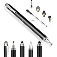 [아마존베스트]Capacitive Stylus Pen with Ballpoint Pen Writing ,Penyeah 4-in-1 Touch Screen StylusWriting Pen &Disc Tip & Mesh Fiber Tip & Rubber Tip,Stylus Pen For Touch Screen Devices--Black