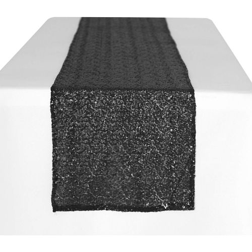  [아마존베스트]Peomeise 12x72 Inch Sequin Table Runner for Party Event Decorations