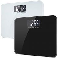 Digital Scales - Pepax Digital Body Weight Bathroom Scale with Ultra Wide Platform, Large Glass Top,...