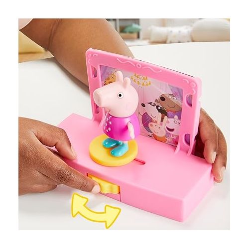  Peppa Pig Peppa’s Dance Party Playset with House, 2 Figures, and 6 Accessories, Preschool Toys for Girls and Boys Ages 3 and Up (Amazon Exclusive)