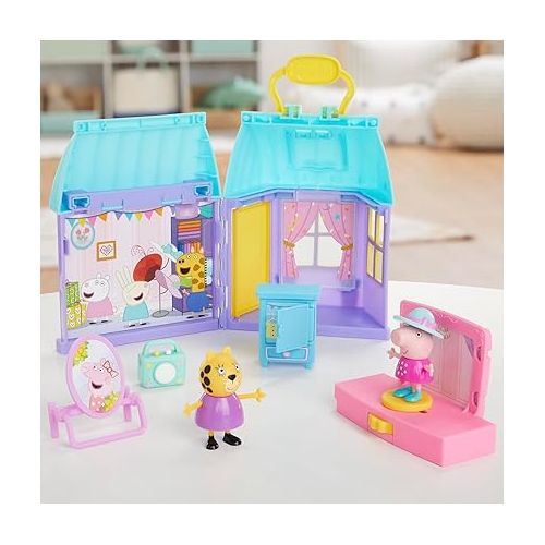  Peppa Pig Peppa’s Dance Party Playset with House, 2 Figures, and 6 Accessories, Preschool Toys for Girls and Boys Ages 3 and Up (Amazon Exclusive)