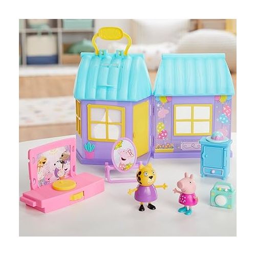  Peppa Pig Peppa’s Dance Party Playset with House, 2 Figures, and 6 Accessories, Preschool Toys for Girls and Boys Ages 3 and Up (Amazon Exclusive)