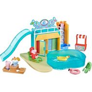 Peppa Pig Toys Peppa's Waterpark Playset, Peppa Pig Playset with 2 Peppa Pig Figures, Preschool Toys for 3 Year Old Girls and Boys and Up