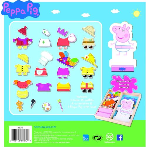  [아마존베스트]Peppa Pig Magnetic Wood Dress Up Puzzle (25 Piece)