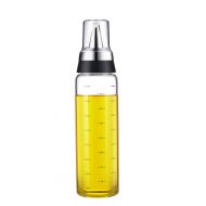 PerHomeAid Oil and Vinegar Bottle-17 Oz Vinegar Glass Bottles with Graduation Tails,No Drip Stainless Steel Pourer Spout,Oil & Vinegar Cruet
