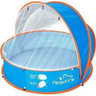 Peradix Baby Beach Tent, Paddling Pool for Kids & Pets Infant Ball Pit Tent, Toddler Wading Pool UV Sun Shelter Canopy with Mosquito Net, Portable Pop Up Tent Summer Beach Toys for Child
