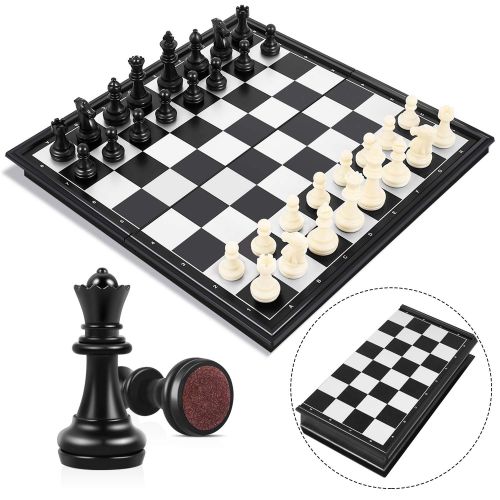  [아마존 핫딜]  [아마존핫딜]Peradix Schachspiel Magnetischem Einklappbar Schachbrett Schach fuer Kinder ab 6 Jahre und Erwachsene,Mehrweg (Einfach zu tragen)