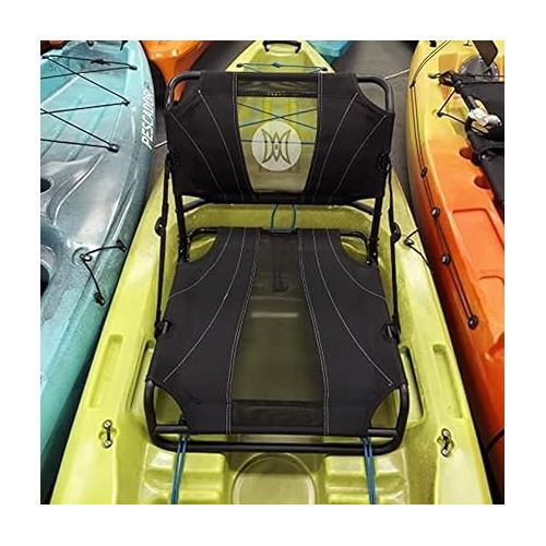  Perception Kayak Frame Seat Replacement - Lawn Chair Style Seat for Outlaw, Pescador Pro, Black/Gray,One Size,9800913