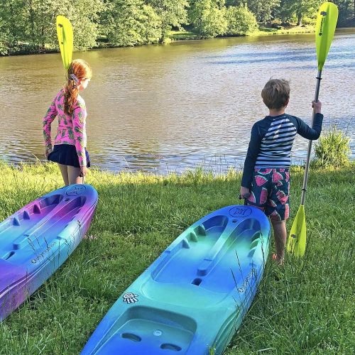  Perception Kayaks Perception Hi Five Sit on Top Kids Kayak for Kids up to 120 Lbs. Youth Kayak with Paddle 6 6