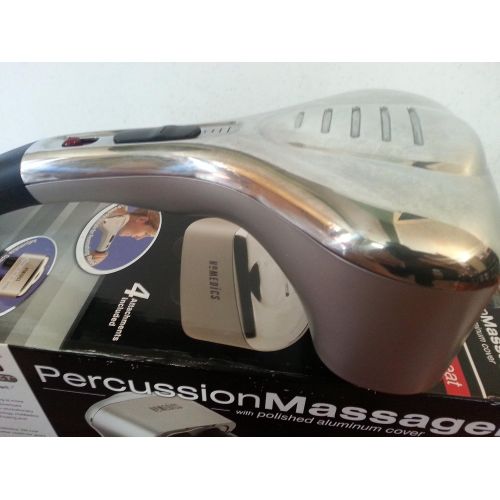  Homedics Percussion Massager with Polished Aluminum Cover with Heat PA-MET1