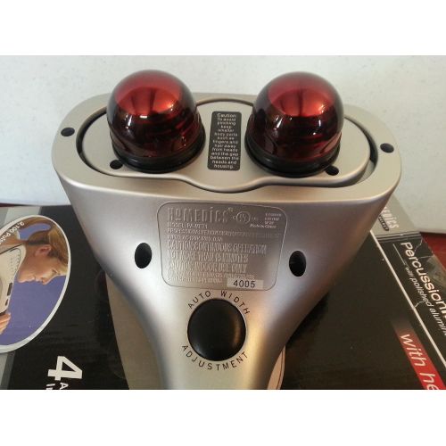  Homedics Percussion Massager with Polished Aluminum Cover with Heat PA-MET1