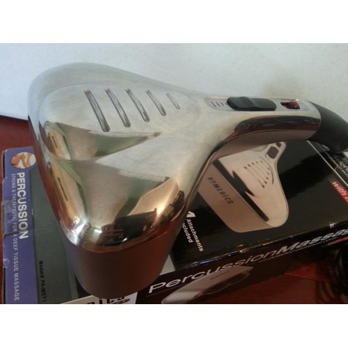  Homedics Percussion Massager with Polished Aluminum Cover with Heat PA-MET1