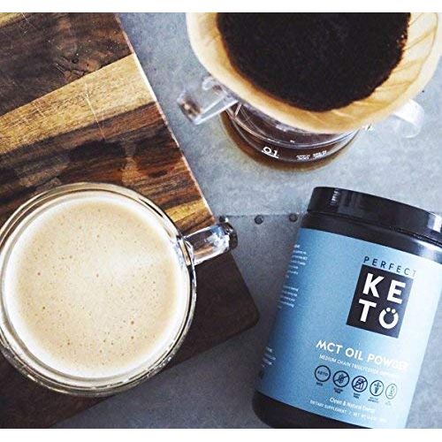 Perfect Keto MCT Oil Powder: Ketosis Supplement (Medium Chain Triglycerides, Coconuts) for Ketone...