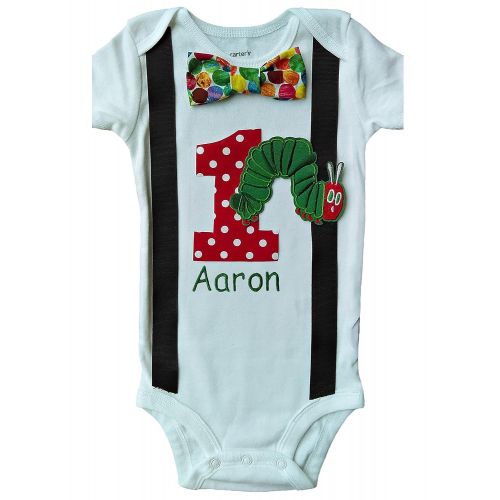  Perfect Pairz Baby Boys 1st Birthday Hungry Caterpillar Bodysuit Personalized